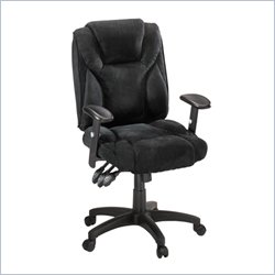 Sauder Gruga Fabric Ergonomic Chair in Black