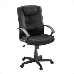 Sauder Gruga Manager Fabric Chair in Black