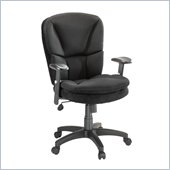Sauder Gruga Task Chair with Arms Fabric in Black