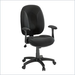 Sauder Gruga Task Chair with Arms Fabric in Black