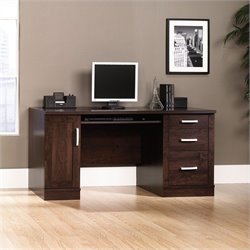 Sauder Office Port Credenza in Dark Alder