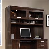 Sauder Office Port Hutch in Dark Alder