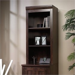 Sauder Office Port Hutch in Dark Alder