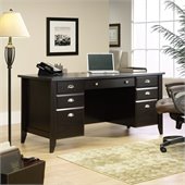 Sauder Shoal Creek Executive Desk in Jamocha Wood