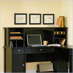 Sauder Sierra Heights Organizer Hutch in Ebony Ash