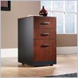 ADD TO YOUR SET: Sauder Via 3 Drawer Pedestal Mobile Cabinet in Classic Cherry