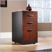 Sauder Via 3 Drawer Pedestal Mobile Cabinet in Classic Cherry