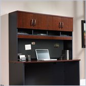 Sauder Via Hutch for Credenza in Classic Cherry