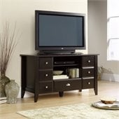 Sauder Shoal Creek Entertainment Credenza in Jamocha Wood Finish