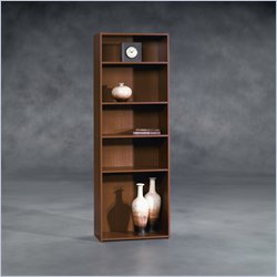 Sauder Beginnings Mission Cherry Five Shelf Bookcase in Cherry
