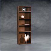Sauder Beginnings Mission Cherry Five Shelf Bookcase in Cherry