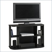 Sauder Beginnings Panel TV Stand in Black Finish