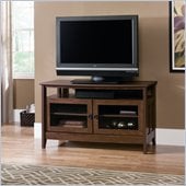 Sauder August Hill Panel TV Stand in Oiled Oak