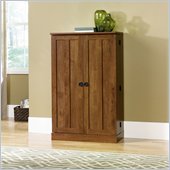 Sauder August Hill Multimedia Storage Cabinet in Oiled Oak