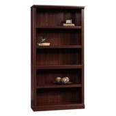 Sauder 5 Shelf Bookcase in Select Cherry