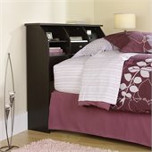 Sauder Shoal Creek Twin Bookcase Headboard in Jamocha Wood
