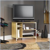 Sauder Chatter Panel TV Stand in Rice / White Oak