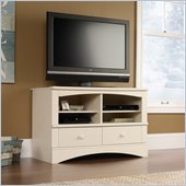 Sauder Harbor View Universal TV Stand in Antiqued White
