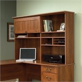 Sauder Select Hutch in Shaker Cherry