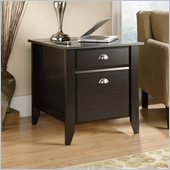 Sauder Shoal Creek Smartcenter Side Table in Jamocha Wood