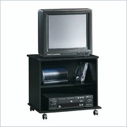 Beginnings Matte Black TV Cart