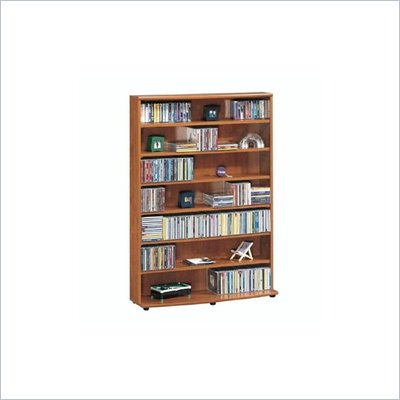 Inglewood Collection DVD/CD Media Storage Cabinet in Fruitwood Finish