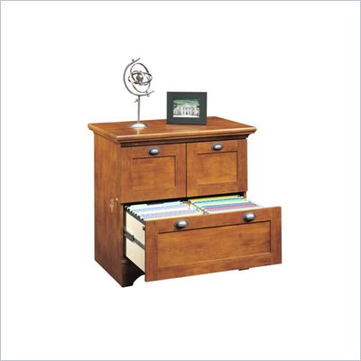 Bradford Collection 2 Drawer Lateral File Storage Cabinet in Brushed Maple Finish