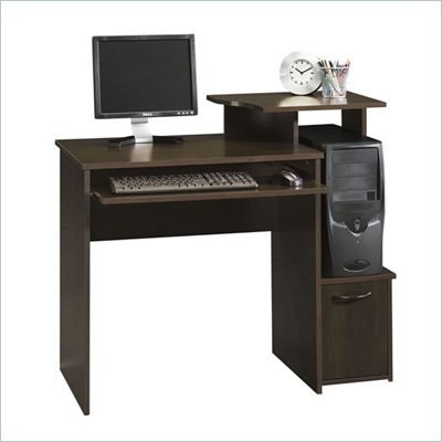 Sauder Office Beginnings Wood Computer Desk in Cinnamon Cherry