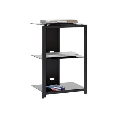 Sauder Beginnings Technology Pier in Black/Black Glass