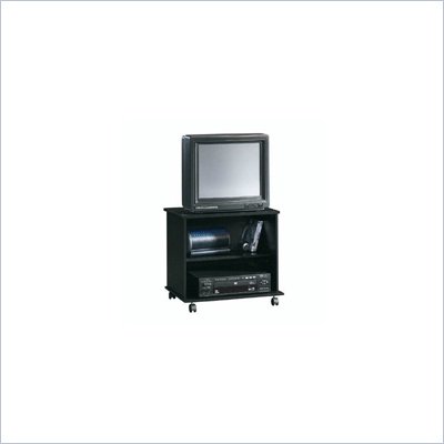 Beginnings Matte Black TV Cart