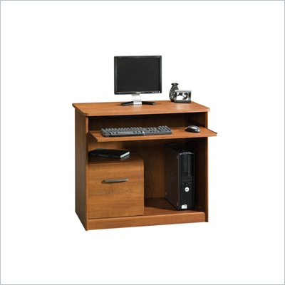 Sauder Camber Hill Computer Cart in Sand Pear