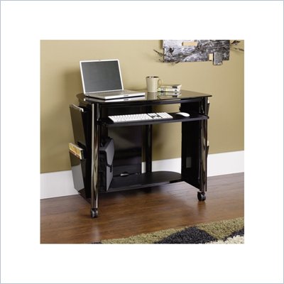 Sauder Chroma Computer Cart in Black