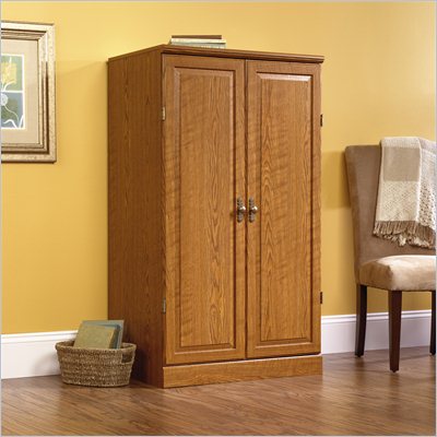 Orchard Hills Collection Wood Computer Armoire in Carolina Oak