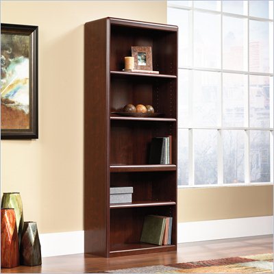 Sauder Cornerstone Library Bookcase in Classic Cherry