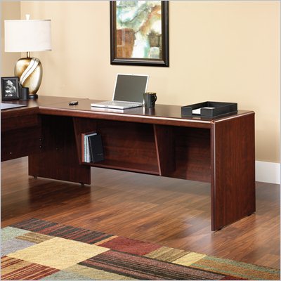 Sauder Cornerstone 65" Desk Return in Classic Cherry