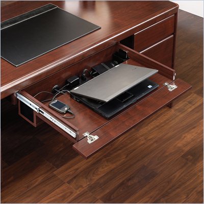Sauder Cornerstone Laptop Drawer in Classic Cherry
