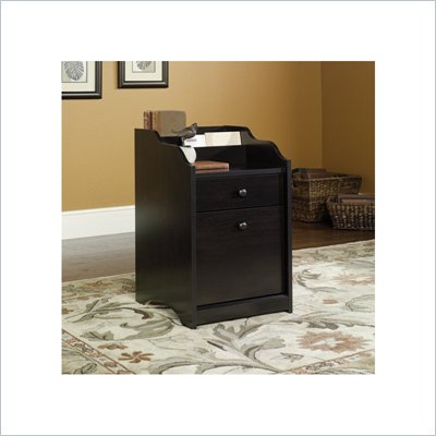 Sauder Edge Water File Cabinet in Estate Black