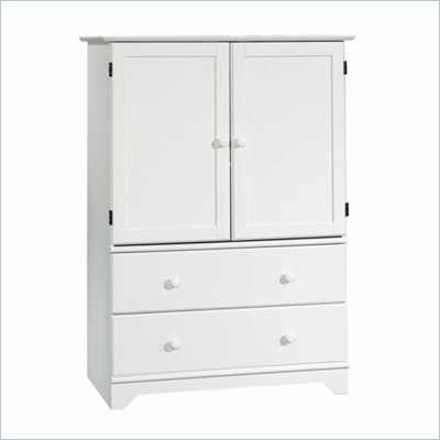Sauder Kitchen Pantry Furniture on Not Available   Sauder Falls Village Tv Armoire In Soft White   402689