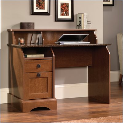 Sauder Graham Hill Desk in Autumn Maple
