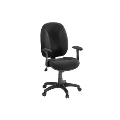 Sauder Gruga Task Chair with Arms Fabric in Black
