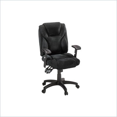Sauder Gruga Fabric Ergonomic Chair in Black