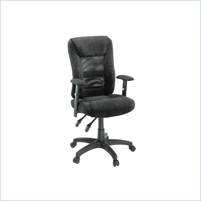 Sauder Gruga Mesh Ergonomic Chair in Black