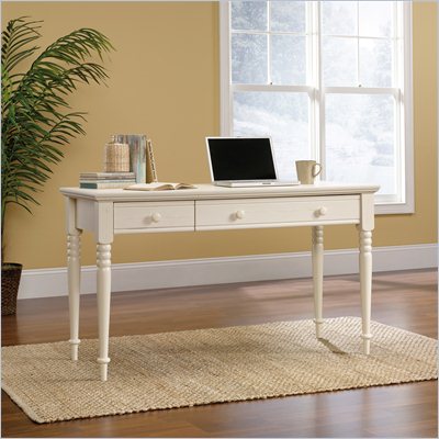 Harbor View Collection Wood Writing Desk in Antique White