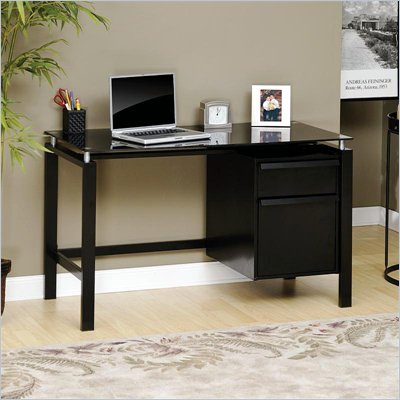 Sauder Lake Point Desk in Black