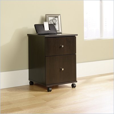 Sauder File Mobile Filing Cabinet in Cinnamon Cherry