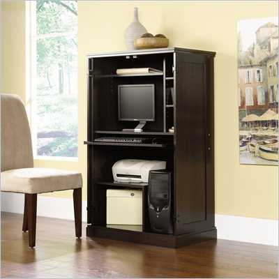 Sauder Cinnamon Cherry Computer Armoire