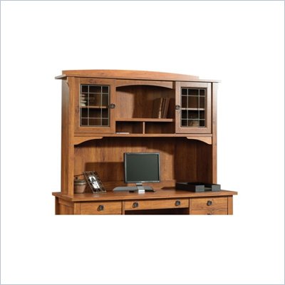 Sauder Rose Valley Hutch For 404978 in Abbey Oak