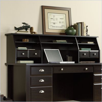 Sauder Shoal Creek Hutch/Organizer in Jamocha Wood