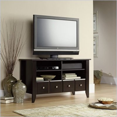 Sauder Shoal Creek Espresso TV Stand 