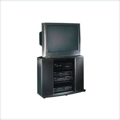 Matte Black Tall TV stand